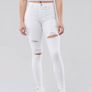 Curvy high rise super skinny jeans